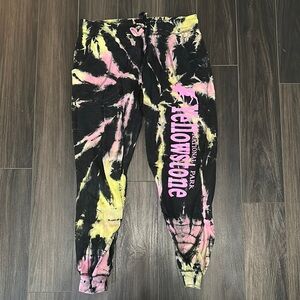 Yellowstone National Park Tie-Dye Joggers - Medium